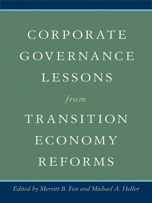 cover image of Corporate Governance Lessons from Transition Economy Reforms